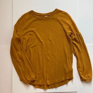 Old Navy Long Sleeve Mustard Shirt